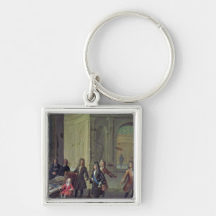 Eine Lektion, die dem jungen Louis XV gegeben wird Schlüsselanhänger