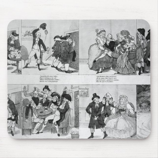 Eine Lektion für Spendthrifts durch Dr. Johnson, Mousepad (Vorne)