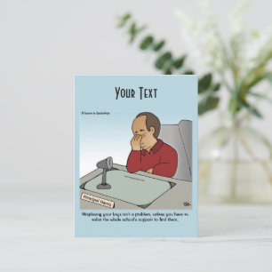 Eine Lektion in der "Leadership Postcard" Postkarte