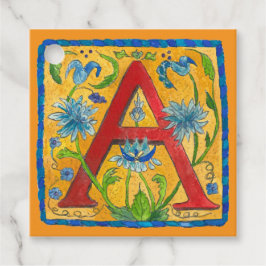 Eine Letter Tote Tasche Geschenkanhänger