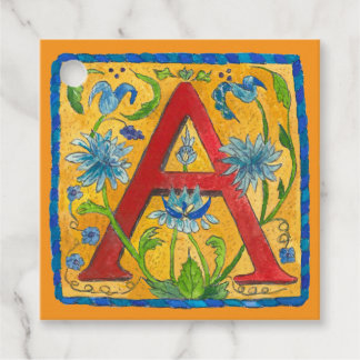 Eine Letter Tote Tasche Geschenkanhänger