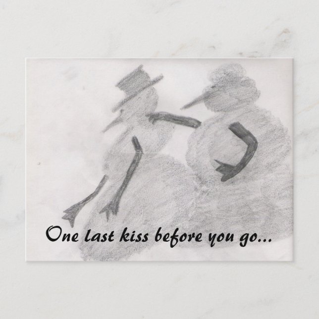 eine letzte Kusspostkarte Postkarte (Vorderseite)