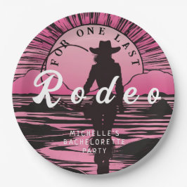 Eine letzte Rodeo Bachelorette Pappteller