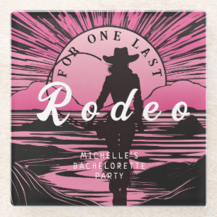 Eine letzte Rodeo-Junggesellinnenparty Glasuntersetzer