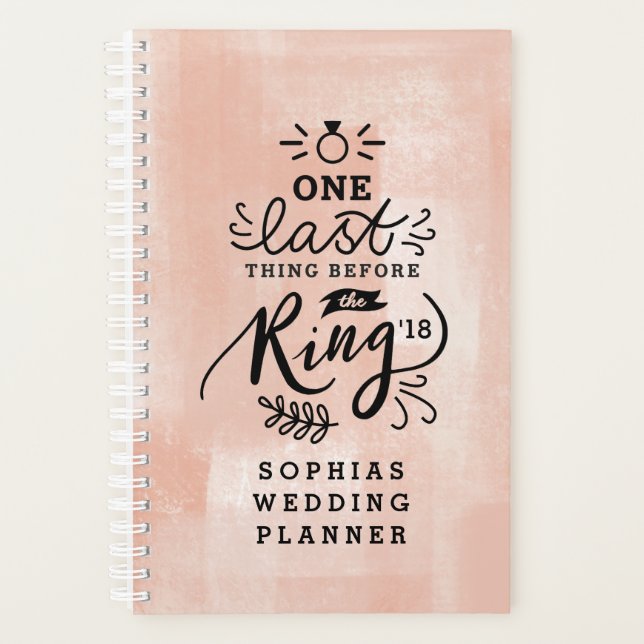 EINE LETZTE SACHE VOR DEM RING PLANER (Vorderseite)