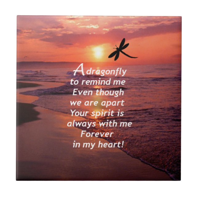 Eine Libelle, zum ich zu erinnern Fliese (Vorderseite)