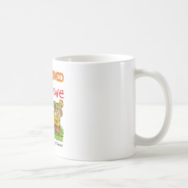 Eine Liebe-Bar-Schleichen-Kaffee-Tasse Kaffeetasse (Rechts)