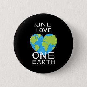 Eine Liebe Eine Erde Tag Der Erde Rette Unseren Pl Button