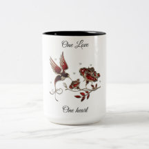 Eine Liebe, eine Herz Kaffee-Tasse