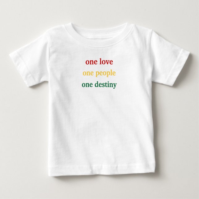 eine Liebe, eine Leute, ein Schicksal Baby T-shirt (Vorderseite)