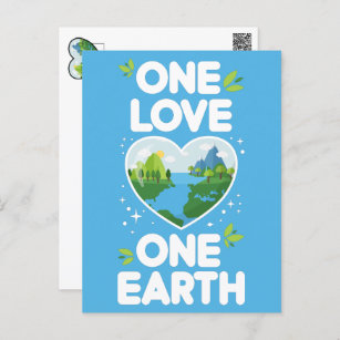 Eine Liebe Erde Herz unseres Planeten Postkarte