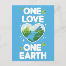 Eine Liebe Erde Herz unseres Planeten Postkarte
