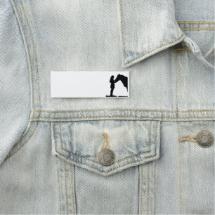 Eine Liebe für Mädchen und ihre Pferde Silhouette Namensschild