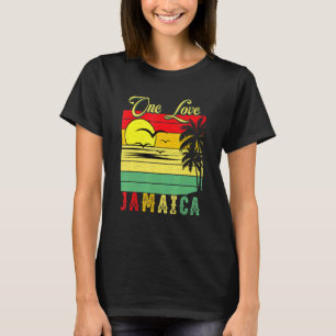Eine Liebe Jamaica Sommerferien Familie Vintag Su T-Shirt
