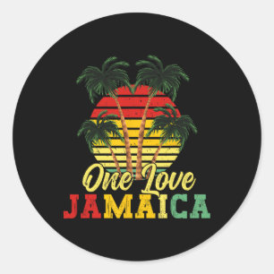 Eine Liebe Jamaica Sommerurlaub Familie Jamaika R Runder Aufkleber