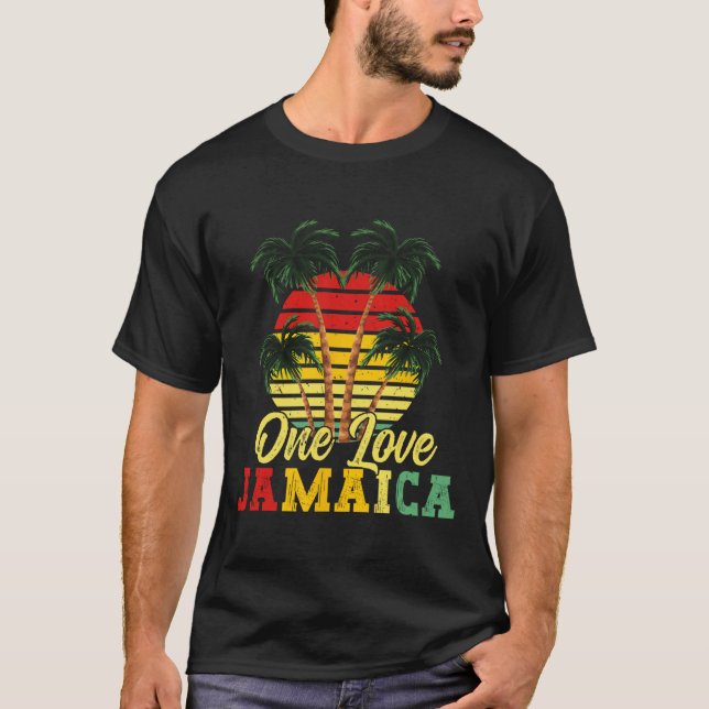 Eine Liebe Jamaica Sommerurlaub Familie Jamaika R T-Shirt (Vorderseite)