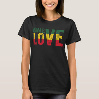 Eine Liebe Jamaican Rasta Reggae T-Shirt