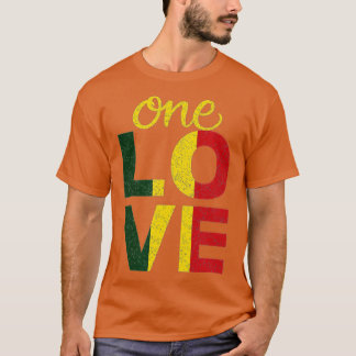 Eine Liebe Jamaican Rasta Reggae T-Shirt