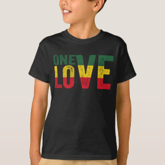 Eine Liebe Jamaican Rasta Reggae T-Shirt