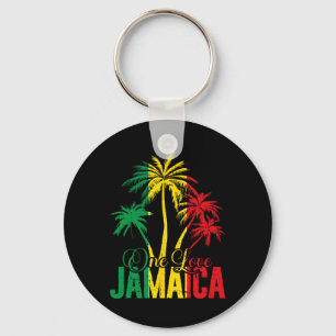Eine Liebe Jamaika Jamaikanischer Urlaub Reggae Pa Schlüsselanhänger