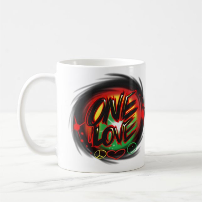 EINE LIEBE KAFFEE CUP KAFFEETASSE (Links)