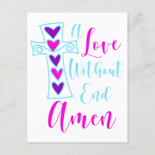 Eine Liebe ohne Ende Amen Jesus Inspirierte Zitat Begleitkarte