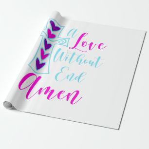 Eine Liebe ohne Ende Amen Jesus Inspirierte Zitat  Geschenkpapier