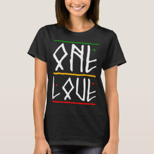 Eine Liebe Rasta Colors Reggae T-Shirt