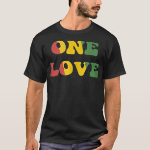 Eine Liebe Rasta Rastafari Reggae Music Roots Jama T-Shirt