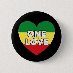 Eine Liebe Rasta Reggae Button