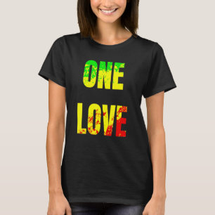 Eine Liebe Rastafari Farben für Friedensreggae T-Shirt