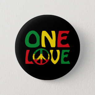 Eine Liebe, Reggae-Design Button