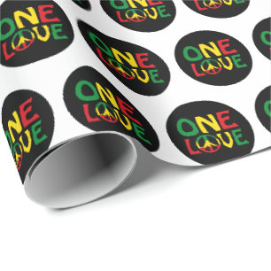 Eine Liebe, Reggae-Design Geschenkpapier