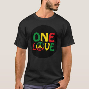 Eine Liebe, Reggae-Design T-Shirt