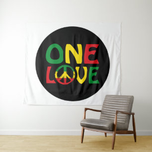 Eine Liebe, Reggae-Design Wandteppich