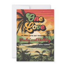 Eine Liebe Reggae Jamaican Geburtstag