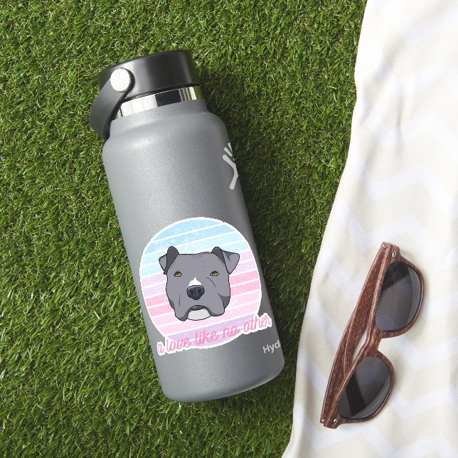 Eine Liebe wie kein anderer Grubenbull Aufkleber (HydroFlask Insitu)