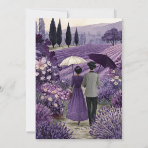 Eine Liebe wie Lavendel Calm Romance Einladung