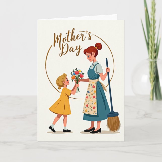 Eine liebevolle Geste einer Mutter Karte (Vorderseite)