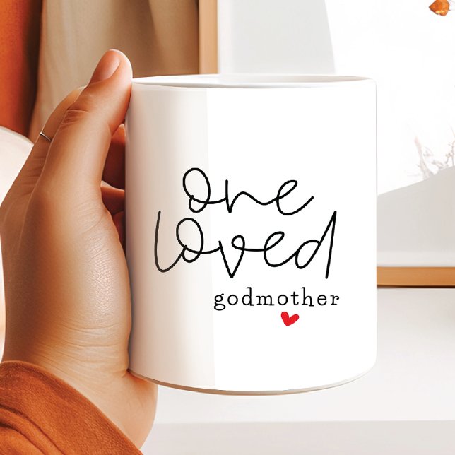 Eine liebte Godmutter Kaffeetasse (Von Creator hochgeladen)