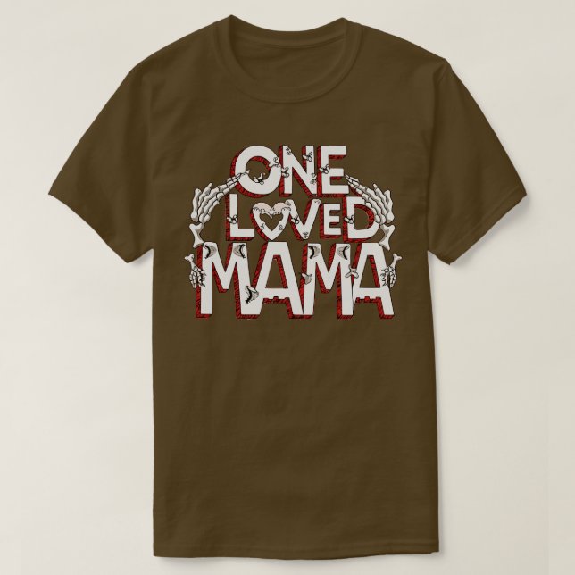 eine liebte mama 14 february Geschenk für Mutter u T-Shirt (Design vorne)