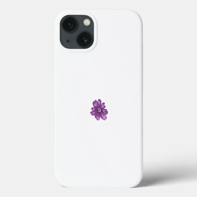 eine lila Blume auf weißem Hintergrund Case-Mate iPhone Hülle (Rückseite)