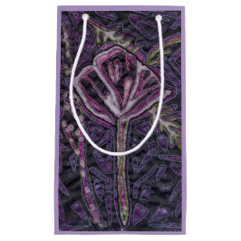 Eine lila Blume Kleine Geschenktüte