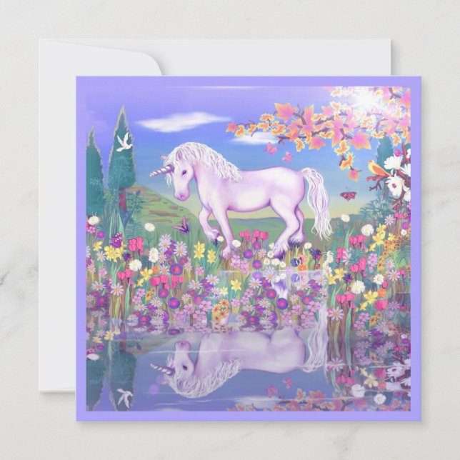 Eine Lila Paradise-Blindkarte (Vorderseite)