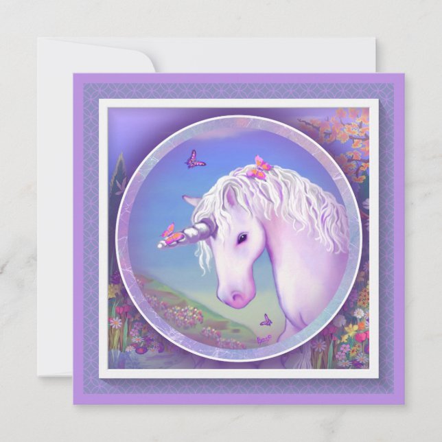 Eine Lila Paradise-Blindkarte (Vorderseite)