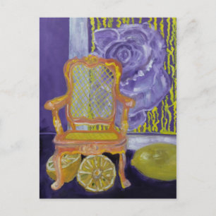 EINE LILA ROSE IN PARIS POSTKARTE