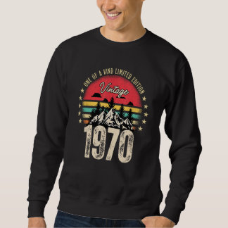 Eine limitierte Ausgabe 1970 Retro Vintag B Sweatshirt