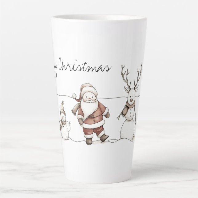 Eine Linie festlicher Freude Milchtasse (Vorderseite)