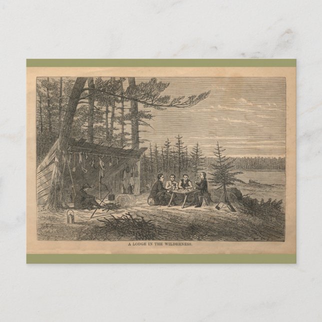 Eine Lodge im Grünen Postkarte (Vorderseite)
