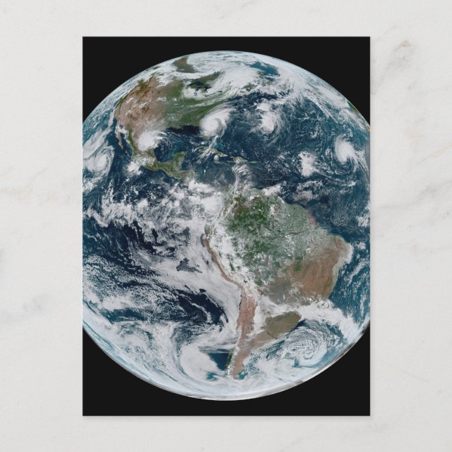 Eine lose Kette tropischer Wirbelstürme Postkarte (Vorderseite)